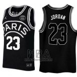 Camiseta AJ x PSG Michael Jordan NO 23 Negro