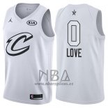 Camiseta All Star 2018 Cleveland Cavaliers Kevin Love NO 0 Blanco