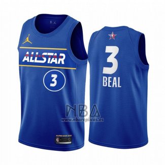 Camiseta All Star 2021 Washington Wizards Bradley Beal NO 3 Azul