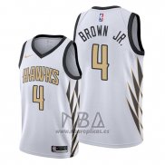 Camiseta Atlanta Hawks Charlie Brown JR. NO 4 Ciudad Blanco