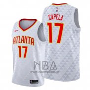 Camiseta Atlanta Hawks Clint Capela NO 17 Association 2019-20 Blanco