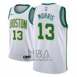 Camiseta Boston Celtics Marcus Morris NO 13 Ciudad 2018-19 Blanco