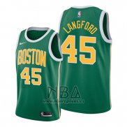 Camiseta Boston Celtics Romeo Langford NO 45 Earned 2019-20 Verde