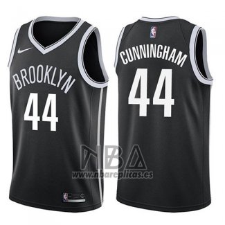 Camiseta Brooklyn Nets Dante Cunningham NO 44 Icon 2017-18 Negro