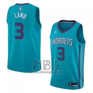 Camiseta Charlotte Hornets Jeremy Lamb NO 3 Icon 2018 Verde