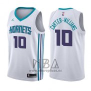 Camiseta Charlotte Hornets Michael Carter-Williams NO 10 Association 2017-18 Blanco