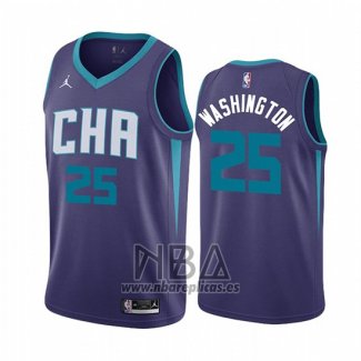 Camiseta Charlotte Hornets P. J. Washington NO 25 Statement Edition Violeta