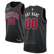 Camiseta Chicago Bulls Personalizada 2017-18 Negro