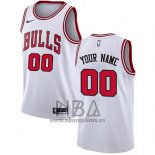 Camiseta Chicago Bulls Personalizada 2017-18 Blanco