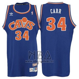 Camiseta Cleveland Cavaliers Austin Carr NO 34 Retro 2008 Azul