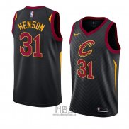 Camiseta Cleveland Cavaliers John Henson NO 31 Statement 2018 Negro