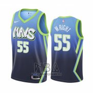 Camiseta Dallas Mavericks Delon Wright NO 55 Ciudad Edition Azul