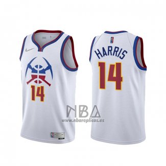 Camiseta Denver Nuggets Gary Harris NO 14 Earned 2020-21 Blanco