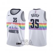 Camiseta Denver Nuggets P.j. Dozier NO 35 Ciudad Blanco