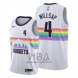 Camiseta Denver Nuggets Paul Millsap NO 4 Ciudad Edition Blanco