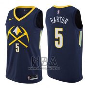 Camiseta Denver Nuggets Will Barton NO 5 Ciudad 2017-18 Azul