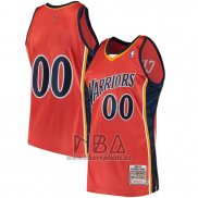 Camiseta Golden State Warriors Personalizada Hardwood Classics 2009-10 Naranja