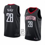 Camiseta Houston Rockets Tarik Black NO 28 Statement 2018 Negro