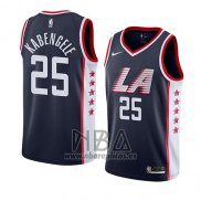 Camiseta Los Angeles Clippers Mfiondu Kabengele NO 25 Ciudad 2019 Azul