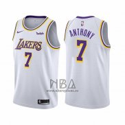 Camiseta Los Angeles Lakers Carmelo Anthony NO 7 Association 2021 Blanco