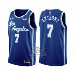 Camiseta Los Angeles Lakers Carmelo Anthony NO 7 Classic 2021 Azul