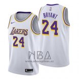 Camiseta Los Angeles Lakers Kobe Bryant NO 24 Association 2018-19 Blanco