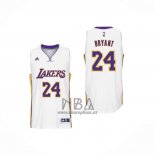 Camiseta Los Angeles Lakers Kobe Bryant NO 24 Blanco