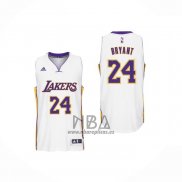 Camiseta Los Angeles Lakers Kobe Bryant NO 24 Blanco