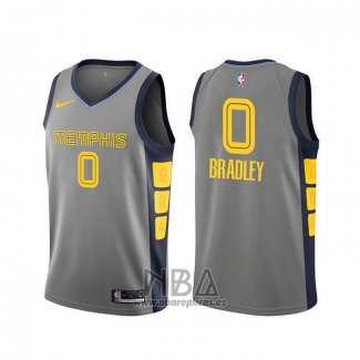 Camiseta Memphis Grizzlies Avery Bradley NO 0 Ciudad Gris