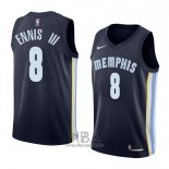 Camiseta Memphis Grizzlies James Ennis III NO 8 Icon 2018 Azul