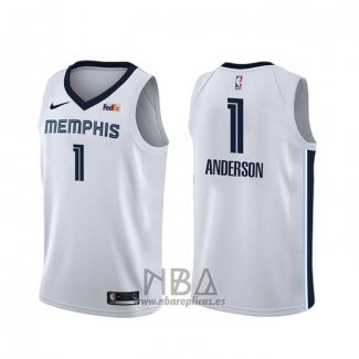 Camiseta Memphis Grizzlies Kyle Anderson NO 1 Association Blanco