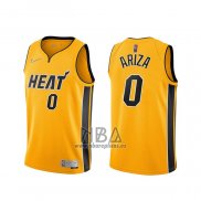 Camiseta Miami Heat Trevor Ariza NO 0 Earned 2020-21 Oro