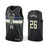 Camiseta Milwaukee Bucks Kyle Korver NO 26 Statement 2020-21 Negro