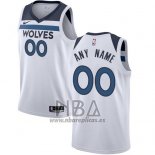 Camiseta Minnesota Timberwolves Personalizada 2017-18 Blanco