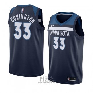 Camiseta Minnesota Timberwolves Robert Covington NO 33 Icon 2018 Azul