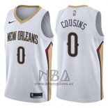 Camiseta New Orleans Pelicans Demarcus Cousins NO 0 Association 2017-18 Blanco