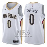 Camiseta New Orleans Pelicans Demarcus Cousins NO 0 Association 2017-18 Blanco