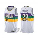 Camiseta New Orleans Pelicans Derrick Favors NO 22 Ciudad 2019-20 Blanco