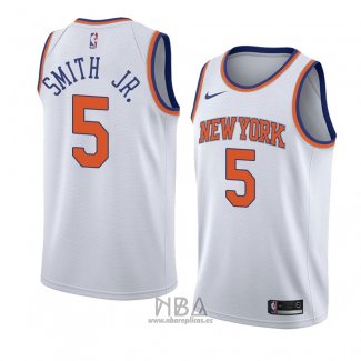 Camiseta New York Knicks Dennis Smith Jr. NO 5 Ciudad 2019 Azul