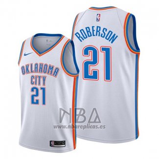 Camiseta Oklahoma City Thunder Andre Roberson NO 21 Association Blanco