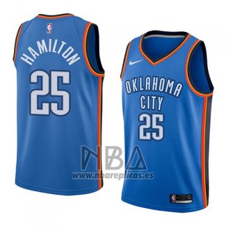 Camiseta Oklahoma City Thunder Daniel Hamilton NO 25 Icon 2017-18 Azul