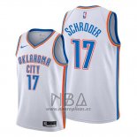 Camiseta Oklahoma City Thunder Dennis Schroder NO 17 Association Blanco