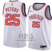 Camiseta Phoenix Suns Alec Peters NO 25 Hardwood Classic 2018 Blanco