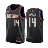 Camiseta Phoenix Suns Cheick Diallo NO 14 Ciudad Negro