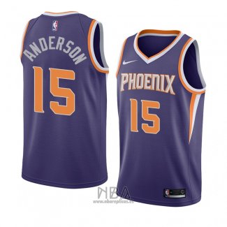 Camiseta Phoenix Suns Ryan Anderson NO 15 Icon 2018 Violeta