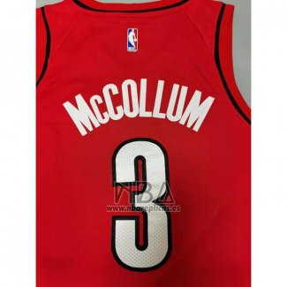 Camiseta Portland Trail Blazers C.j. McCollum NO 3 Swingman Association 2017-18 Blanco