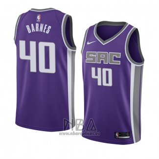 Camiseta Sacramento Kings Harrison Barnes NO 40 Icon 2018 Violeta