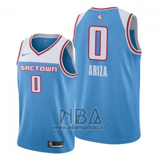 Camiseta Sacramento Kings Trevor Ariza NO 0 Ciudad Azul