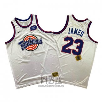 Camiseta Tune Squad Lebron James NO 23 Blanco