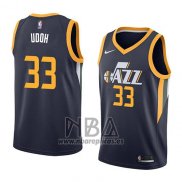 Camiseta Utah Jazz Ekpe Udoh NO 33 Icon 2018 Azul